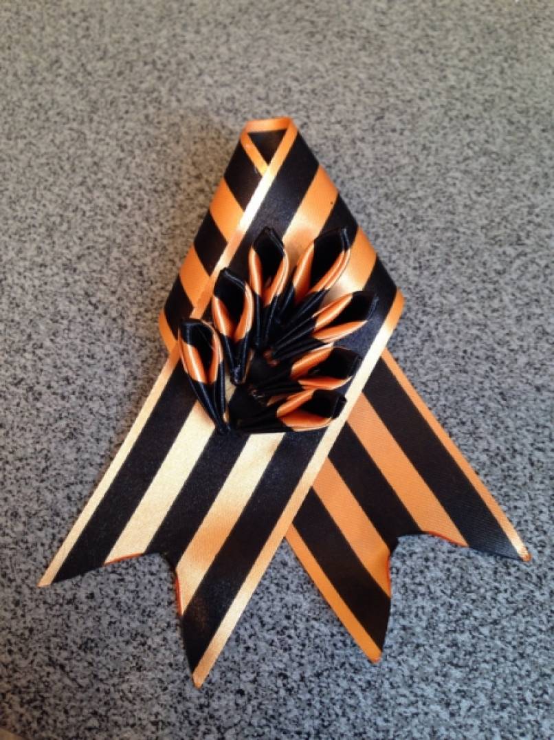 Мастер-класс «Брошь к 9 Мая из георгиевской ленты» (26 фото ...