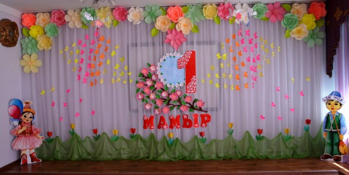 Оформление музыкального зала к 1 Мая — Дню единства и согласия народов ...