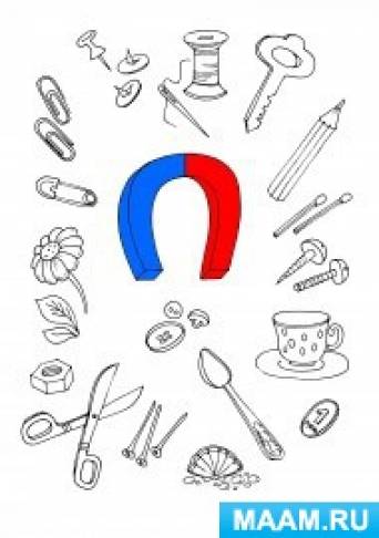 Свойства магнита картинки для дошкольников