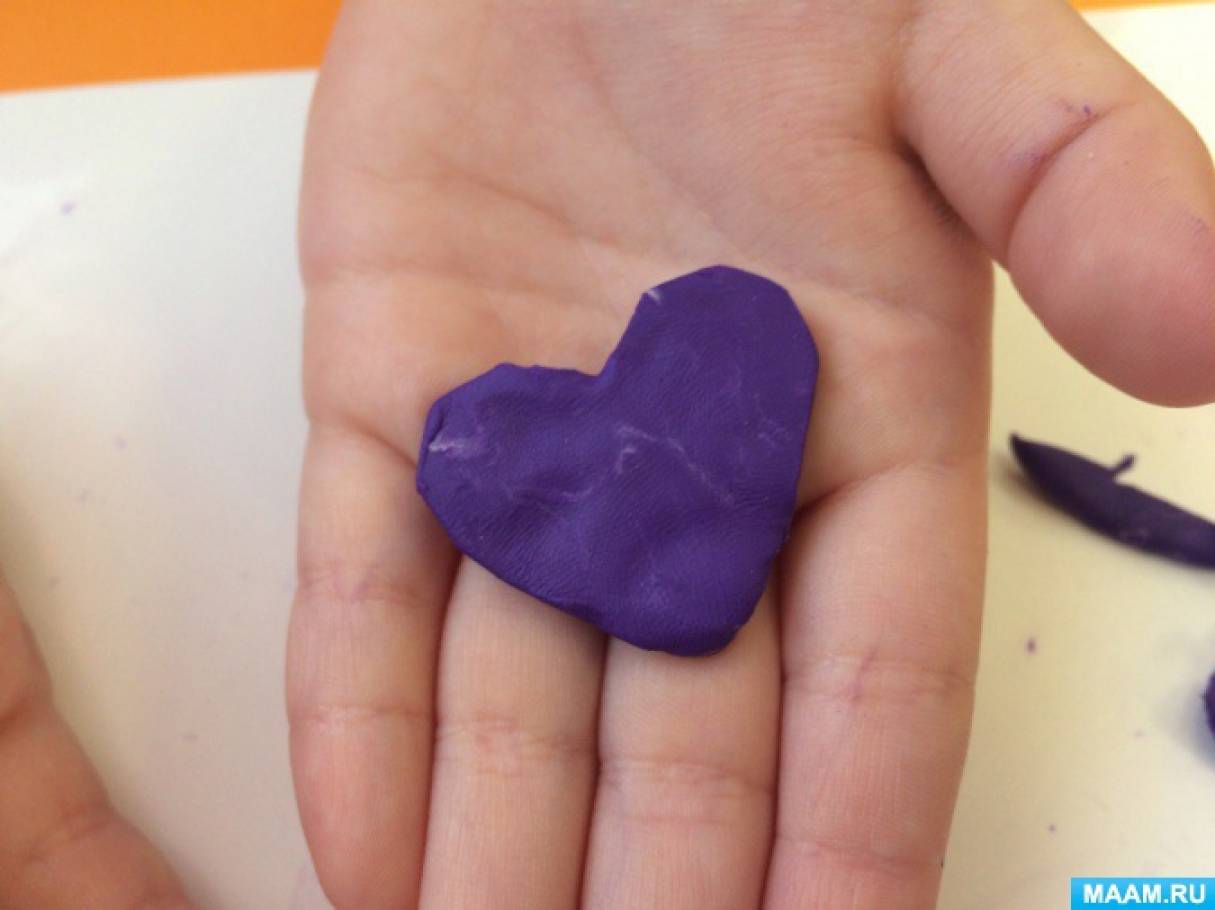 Сердце из пластилина