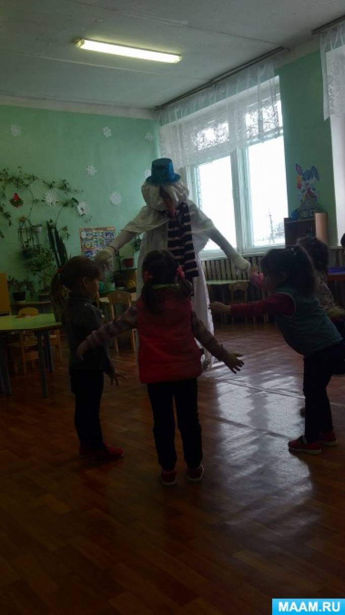 Конспект открытого зимнего развлечения во второй младшей группе «Игры со снеговиком» Фото Конспект открытого зимнего развлечения во второй младшей группе «Игры со снеговиком»