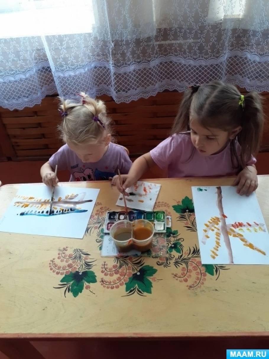НОД по рисованию гуашью в средней группе «Золотая осень» (4 фото ...