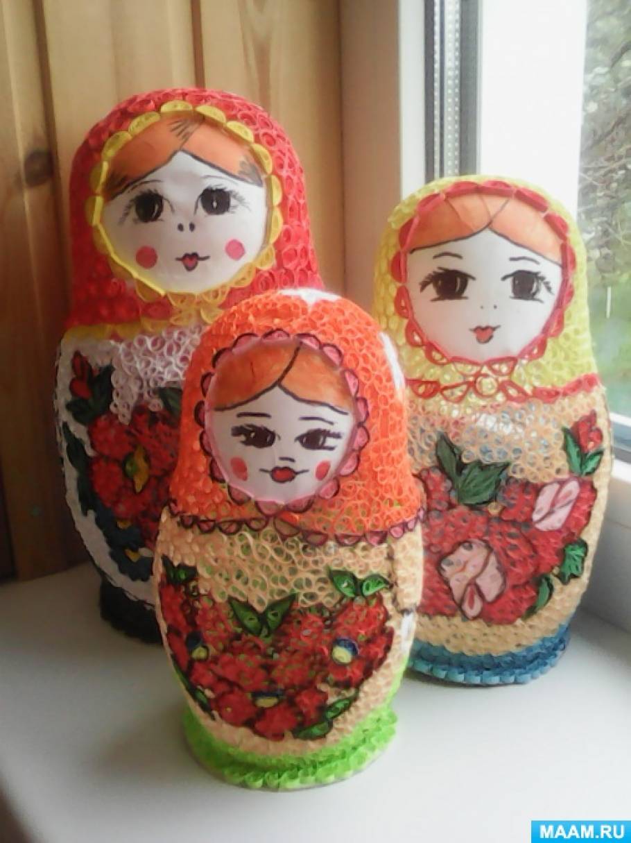 Поделка матрешка