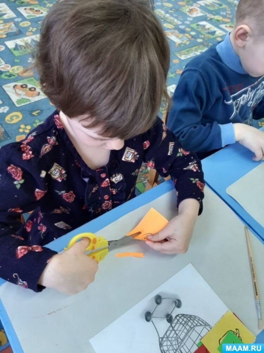 Аппликация в средней группе полезные овощи