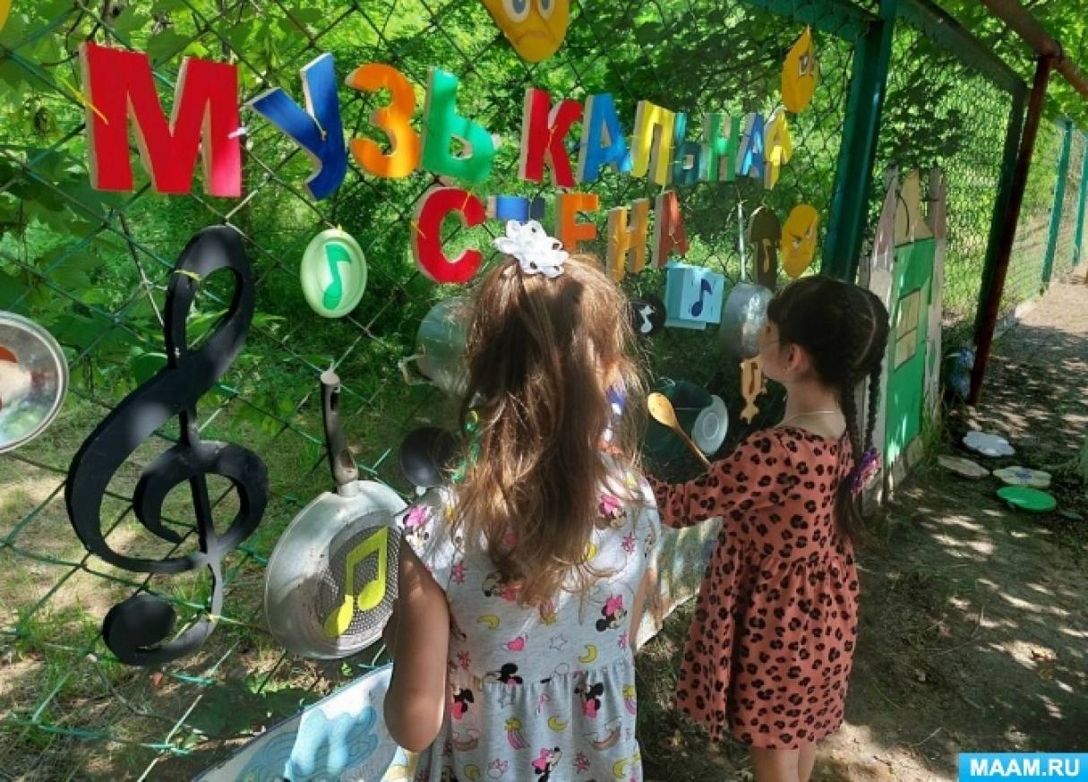 Музыкальная стена как игровой развивающий комплекс для детей на участке ...