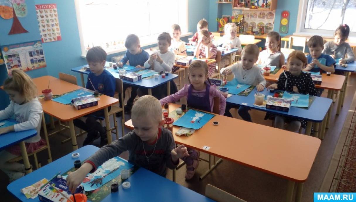 Конспект НОД по рисованию в старшей группе «Снеговик» в технике тычка жесткого полусухой кистью Фото Конспект НОД по рисованию в старшей группе «Снеговик» в технике тычка жесткого полусухой кистью