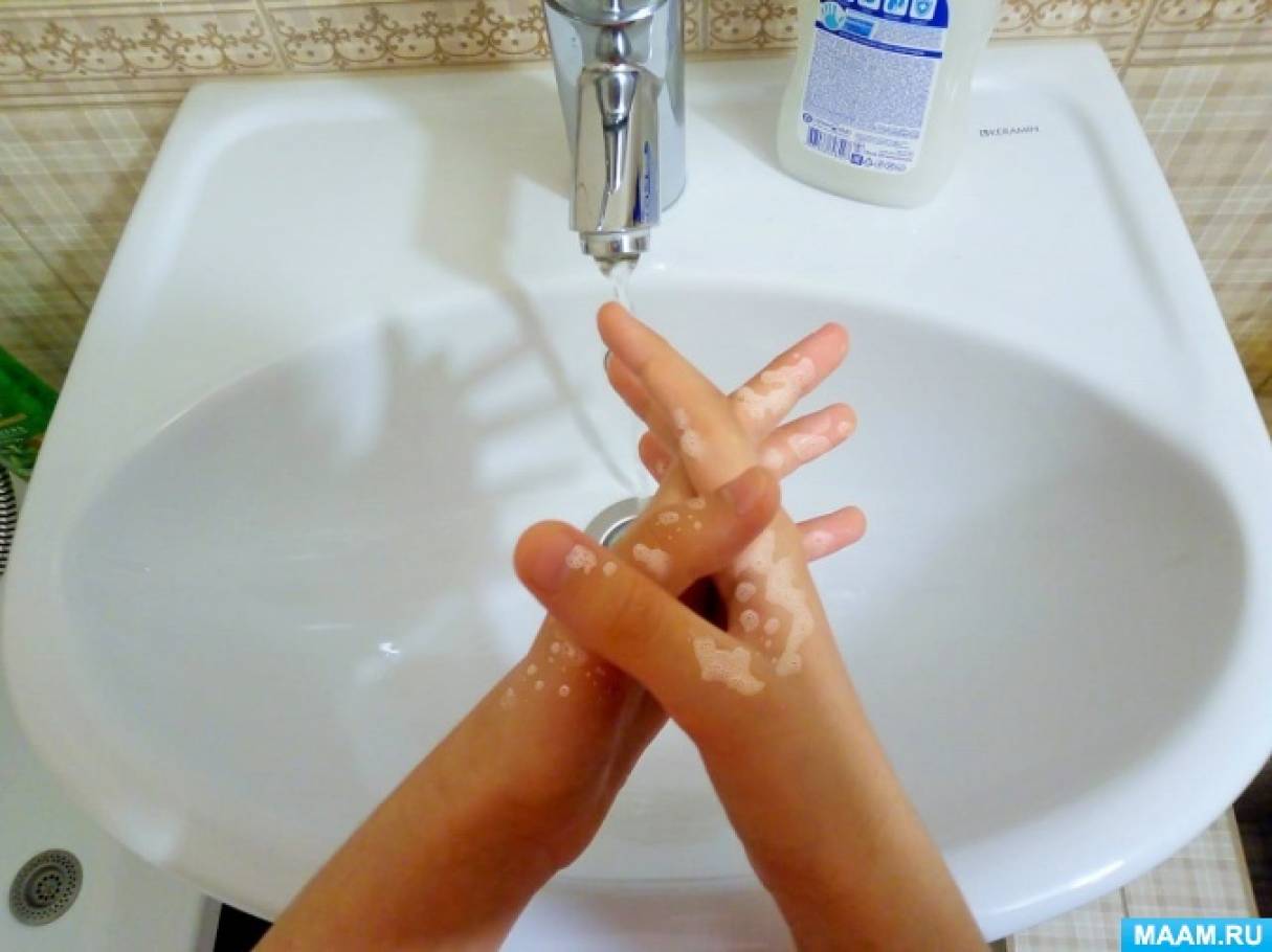 Детям о пользе мытья рук