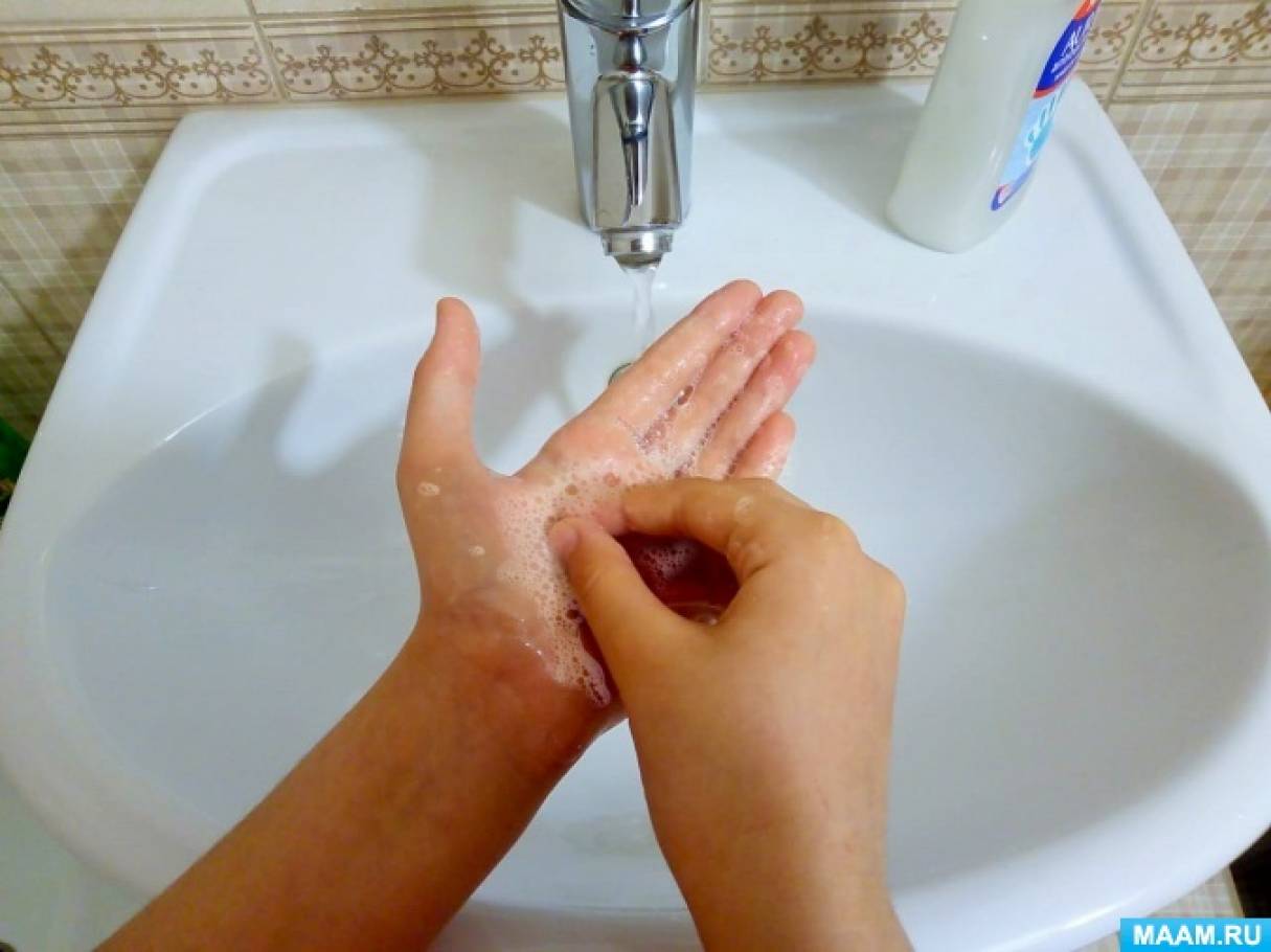 Детям о пользе мытья рук