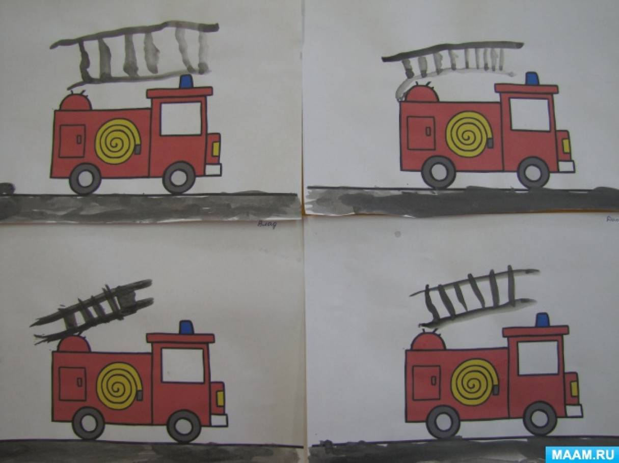 Пожарная машина старшая группа. Пожарная машина рисунок средняя группа. Рисование пожарная машина в средней группе. Пластилинография пожарная машина старшая группа. Рисование пожарной машины в детском саду.