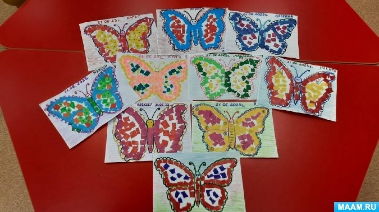 Конспект экологической беседы о бабочках и отображение их в творчестве детей «Ах, какие бабочки, похожи на цветочки!»