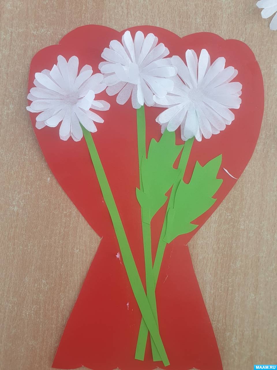 Мастер-класс по аппликации к 8 Марта «Букеты для мамы» (10 фото ...