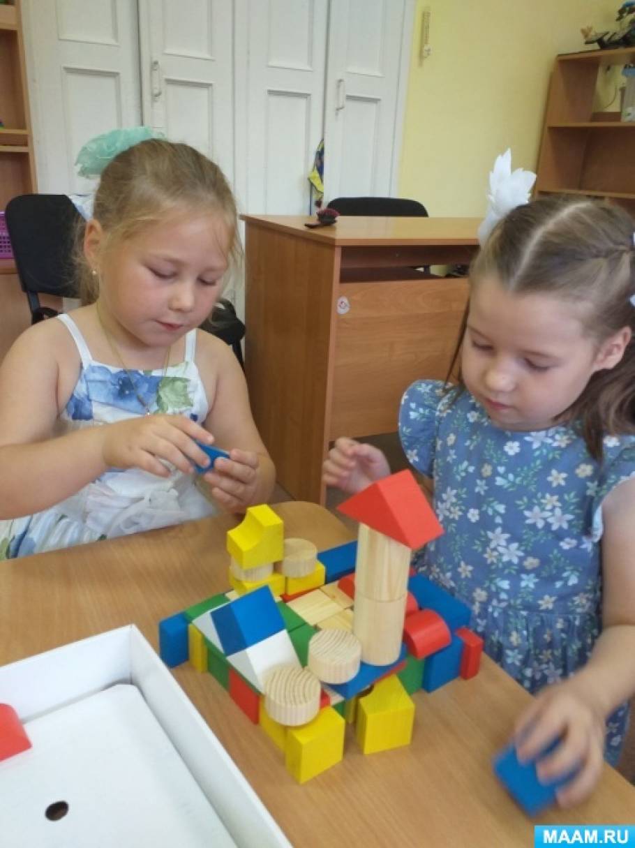 Конструирование из деревянного конструктора в подготовительной группе ...