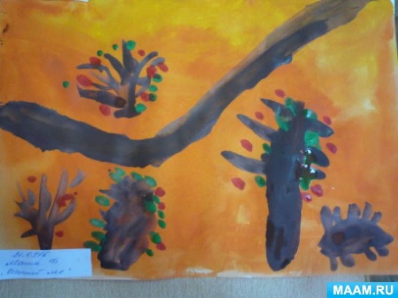 Творческий проект "Осеннее дерево" | Образовательная социальная сеть