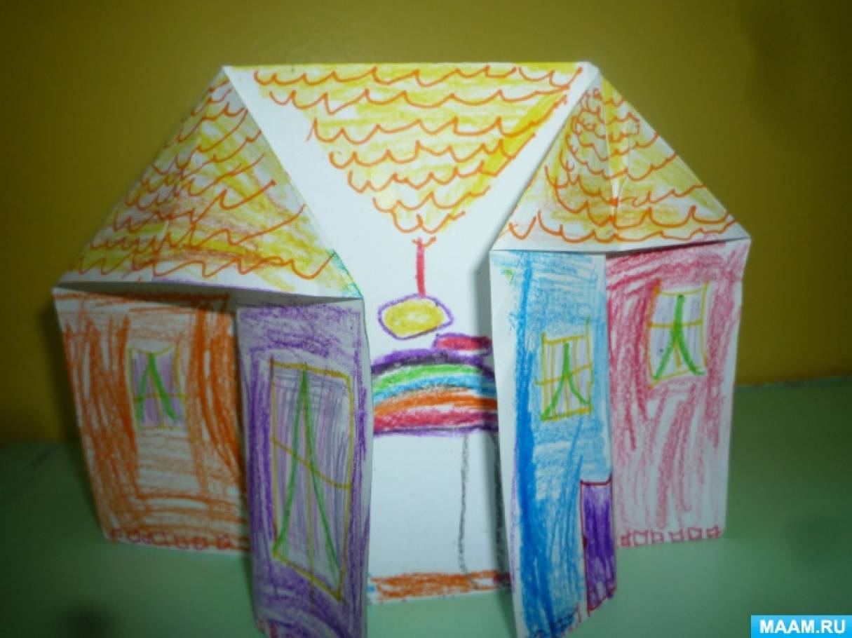 Рисование празднично украшенный дом средняя группа. Празднично украшенный дом рисование в средней группе.