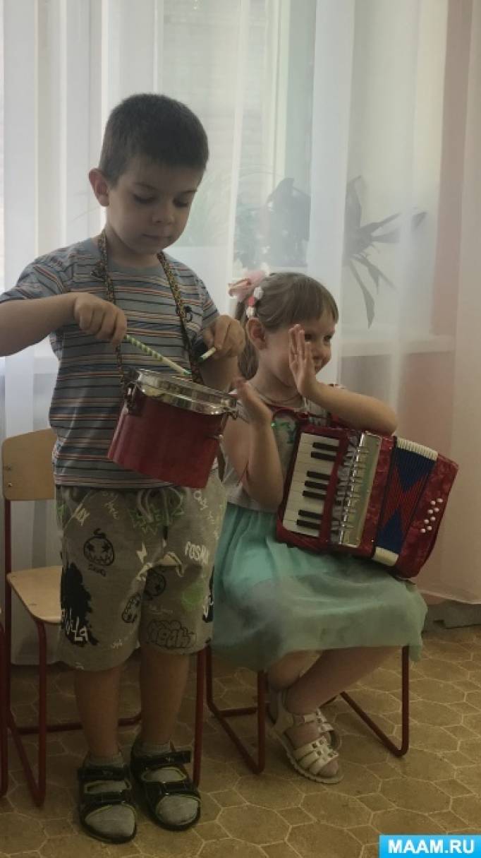 Конспект интегрированного занятия по ФЦКМ для детей старшего дошкольного возраста «Музыкальные инструменты»