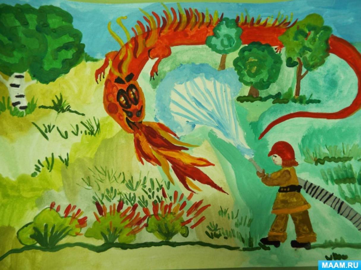 Рисунок неопалимая купина