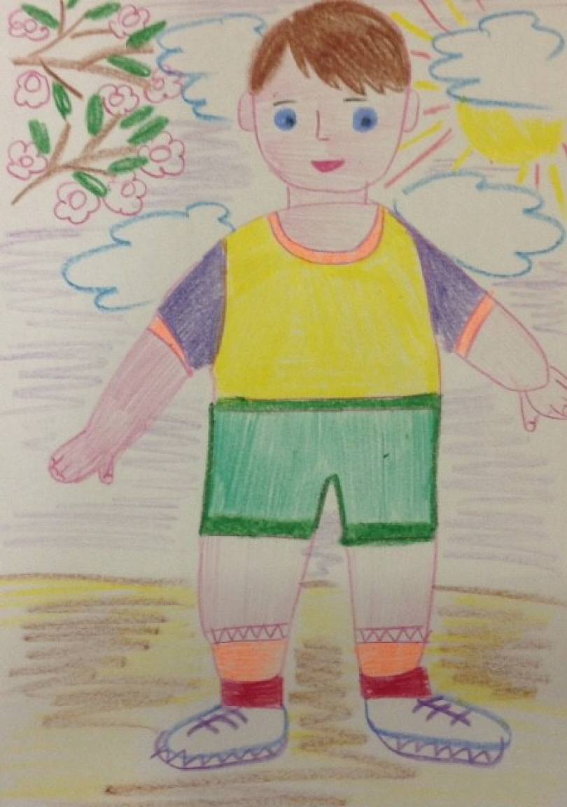 Рисунок человека детям