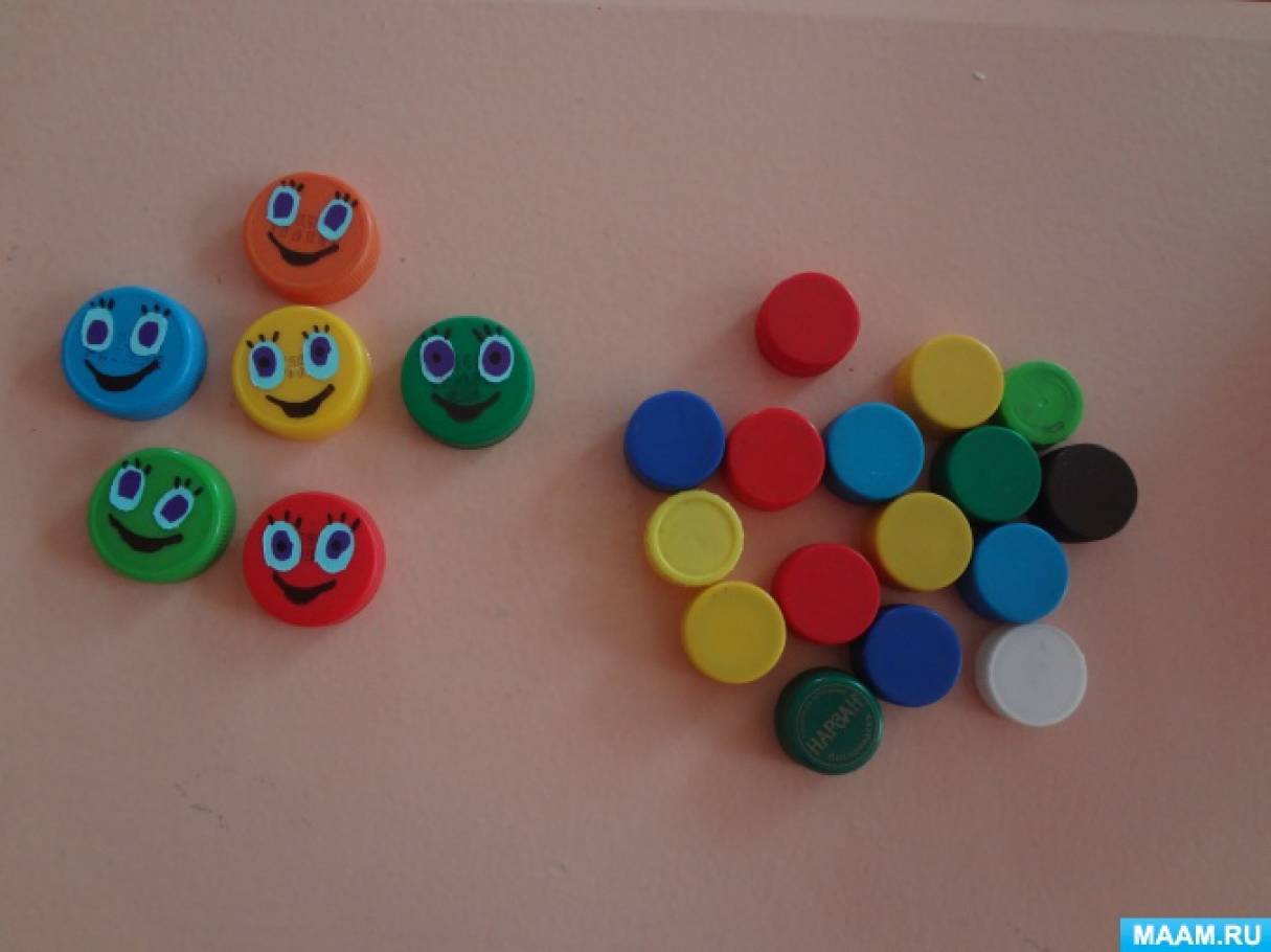 Дидактическая игра «Разноцветные гусеницы» для детей младшего дошкольного возраста