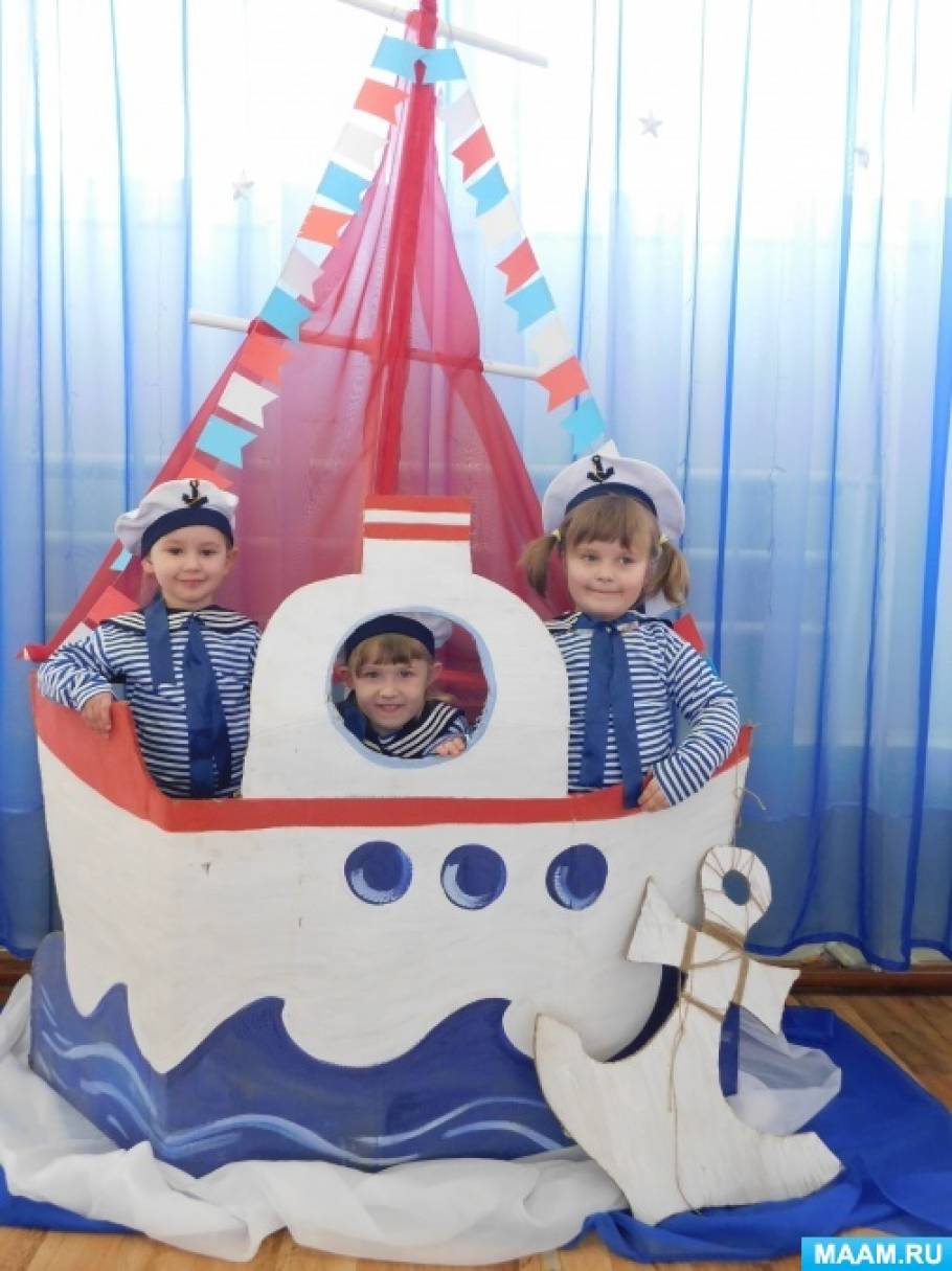 Фотозоны к 23 февраля в детском саду