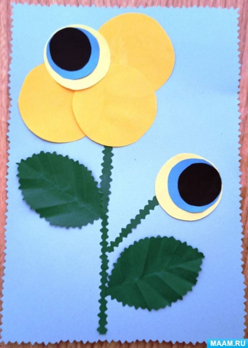 Плоскостная аппликация из цветной бумаги «Цветы». Мастер-класс с пошаговымифото (12 фото). Воспитателям детских садов, школьным учителям и педагогам -Маам.ру