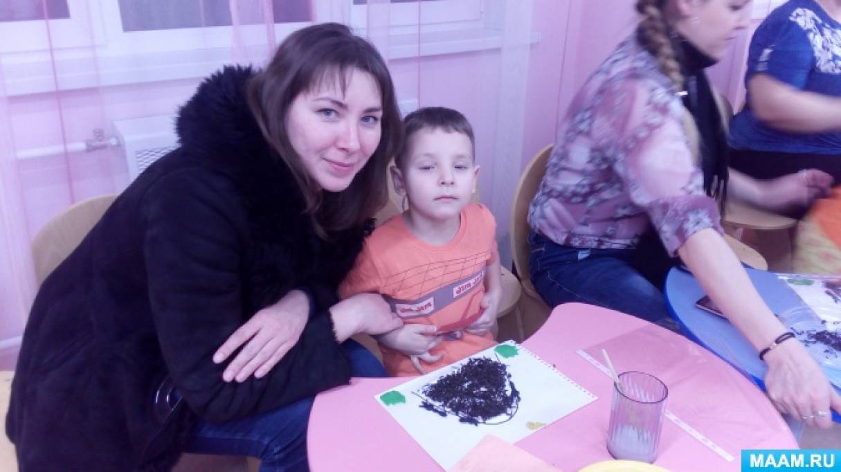 Мастер-класс для родителей по нетрадиционной технике-аппликация из чайной заварки «Муравейник»