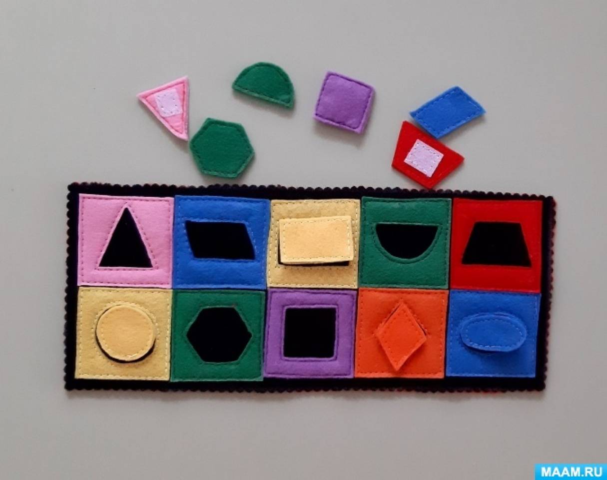 Мастер-класс по изготовлению планшета из фетра «Геометрические заплатки» для дошкольников