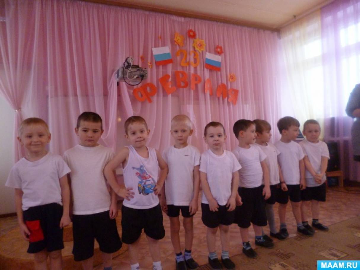 Развлечение в средней группе к 23 февраля «Бравые ребята» Фото Развлечение в средней группе к 23 февраля «Бравые ребята»