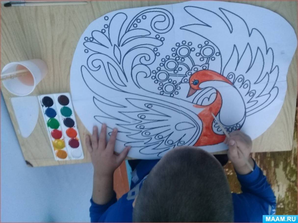 Рисунок «Жар — птица» (4 фото). Воспитателям детских садов, школьным  учителям и педагогам - Маам.ру