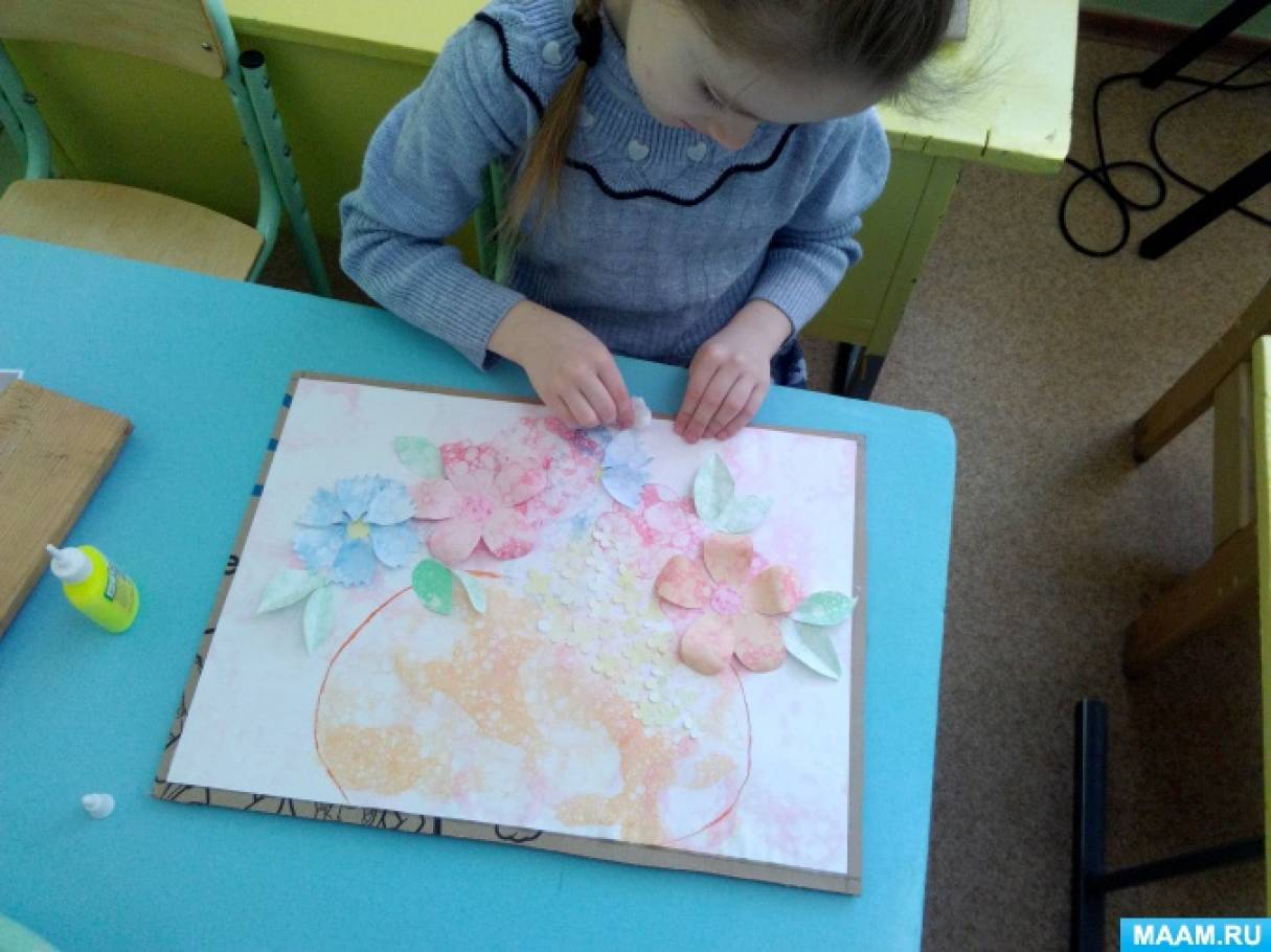 Мастер-класс по рисованию мыльными пузырями «Картина для мамы» для ...