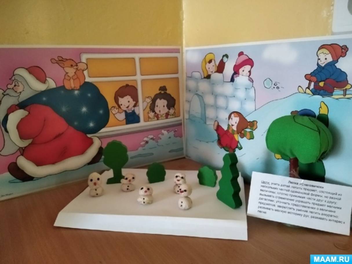 Конспект занятия по рисованию «Снеговичок» Фото Конспект занятия по рисованию «Снеговичок»