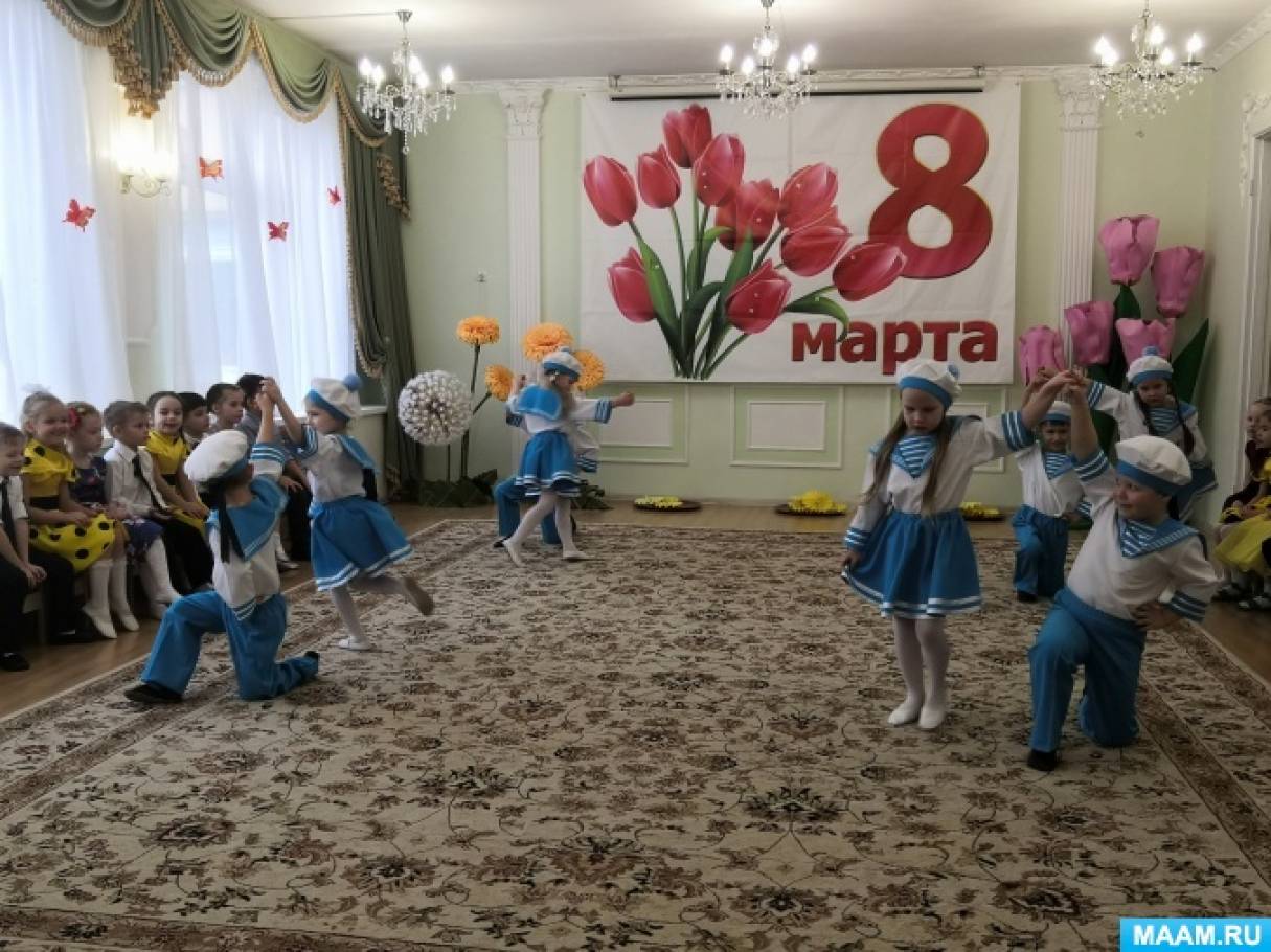 сценарий 8 марта средняя группа конфетное дерево