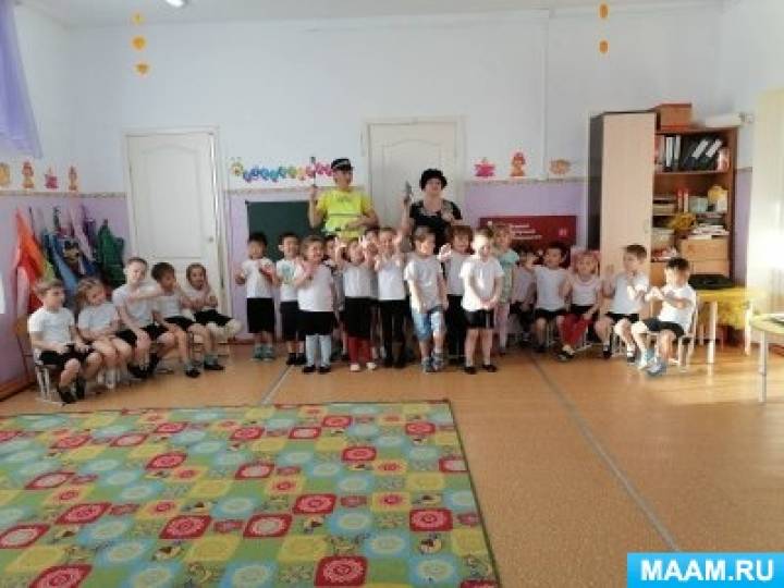 Сценарий спортивного праздника по ПДД в старшей группе «Дорожные старты»