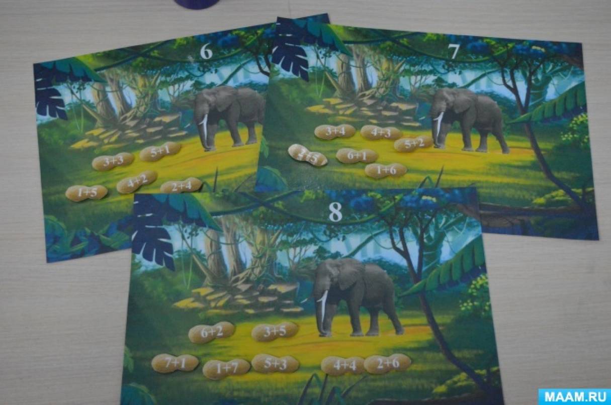 Математическая игра «Накорми слона» для детей 5–7 лет с ЗПР