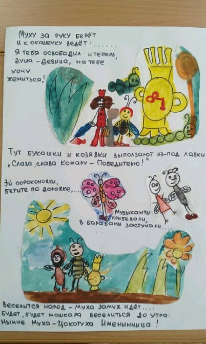 Рисунки на тему сказки дедушки корнея
