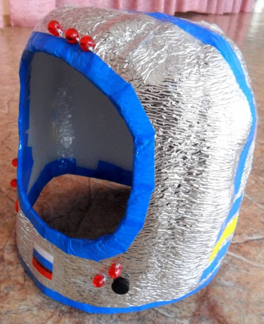 Сделать шлем космонавта своими руками для ребенка
