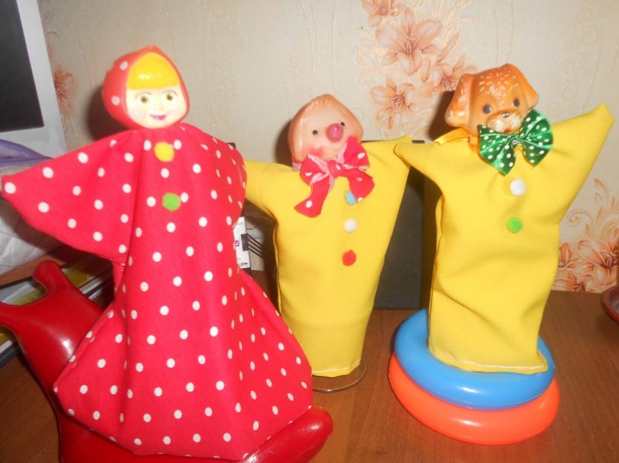 Новая жизнь старой игрушки, или Куклы би-ба-бо из бросового материала ...