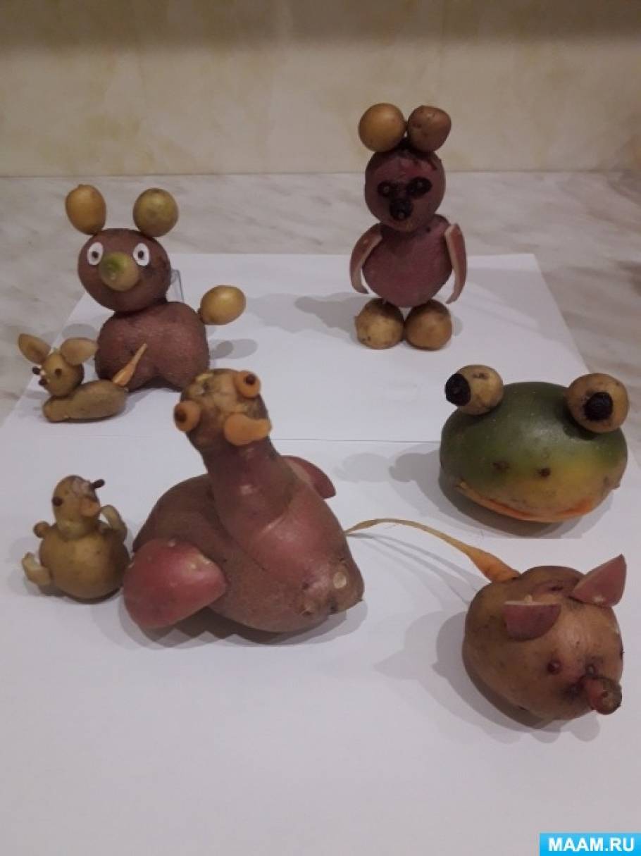 Поделка из картошки в детский сад