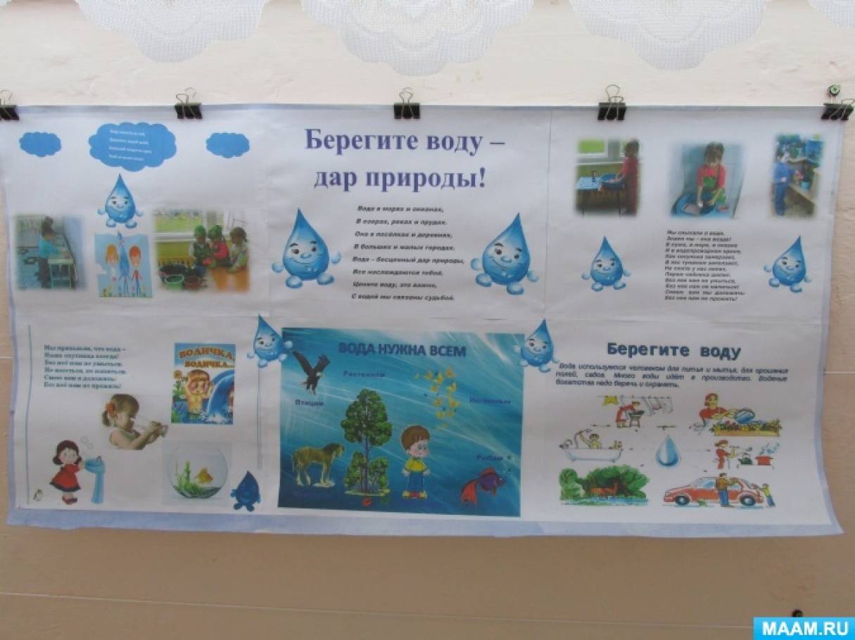 Картинка день воды в детском саду