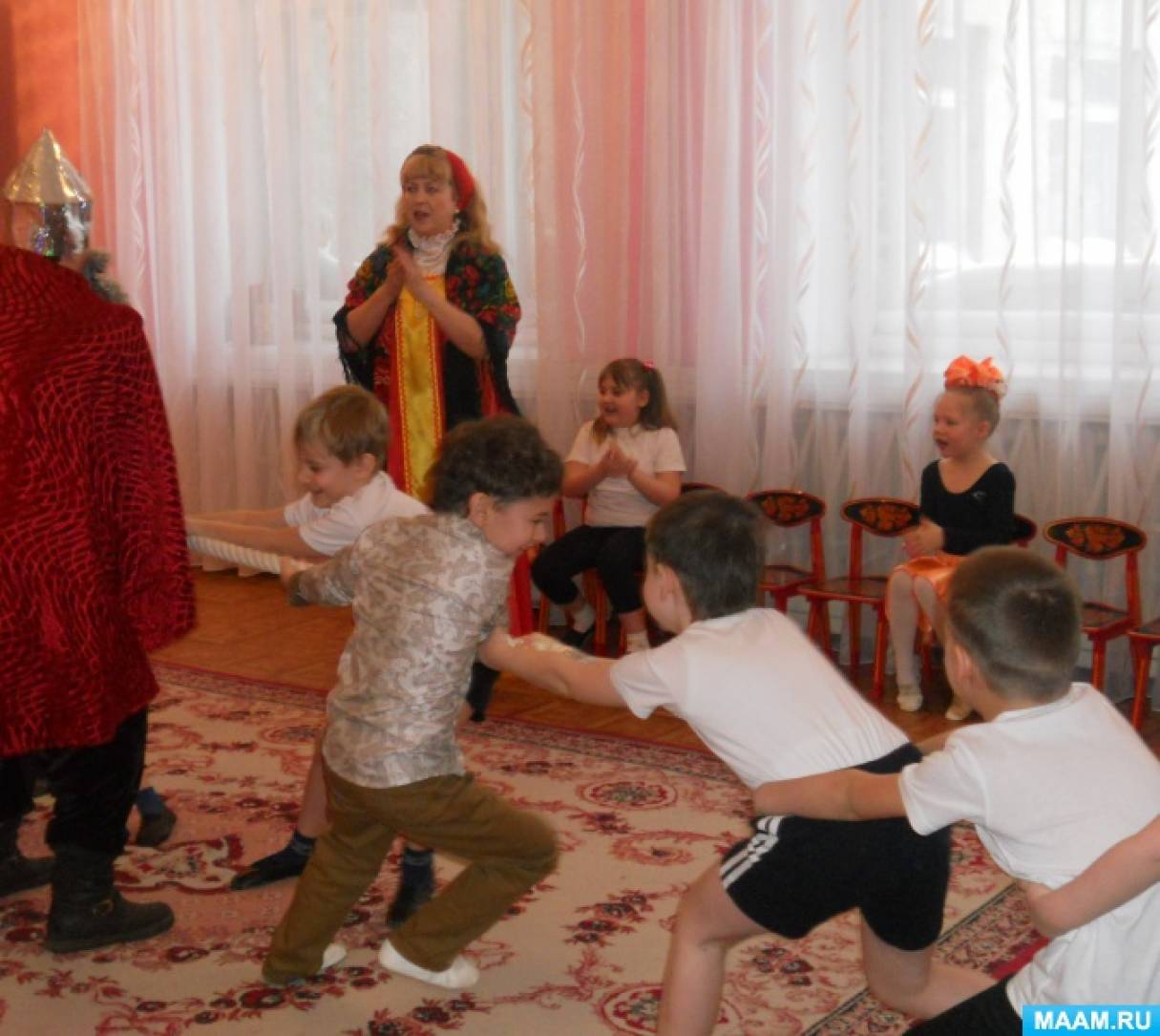 Совместное спортивное развлечение к Дню Защитника Отечества «Богатырство не мерится возрастом…» Фото Совместное спортивное развлечение к Дню Защитника Отечества «Богатырство не мерится возрастом…»
