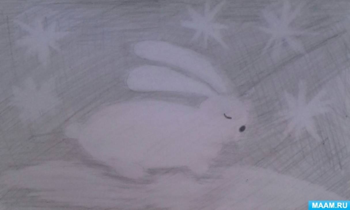 Мастер-класс по рисованию ластиком «Заяц-беляк» ко Дню зайцев на МAAM