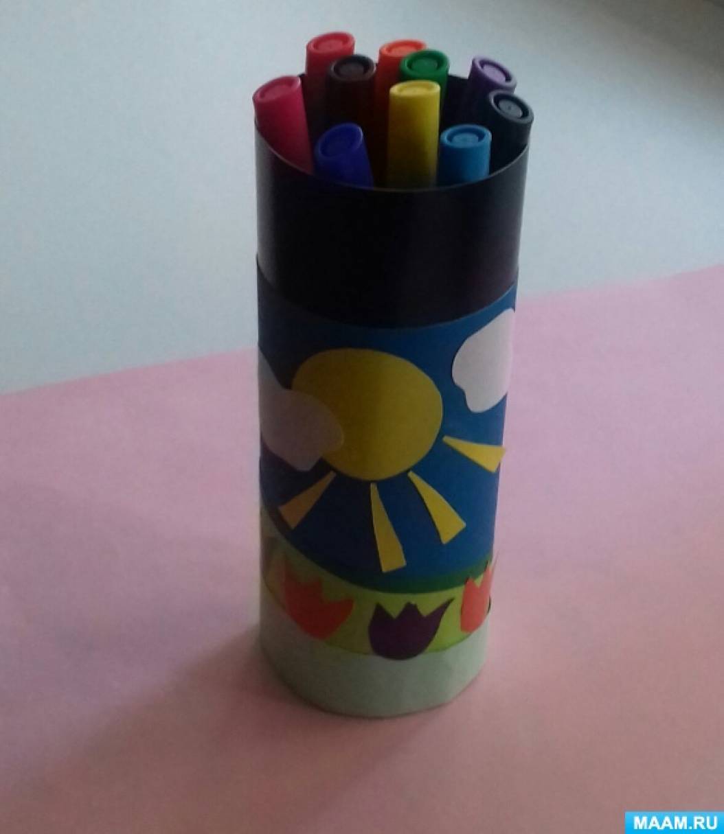 Мастер-класс по изготовлению карандашницы «Летний луг» к Дню школьных принадлежностей