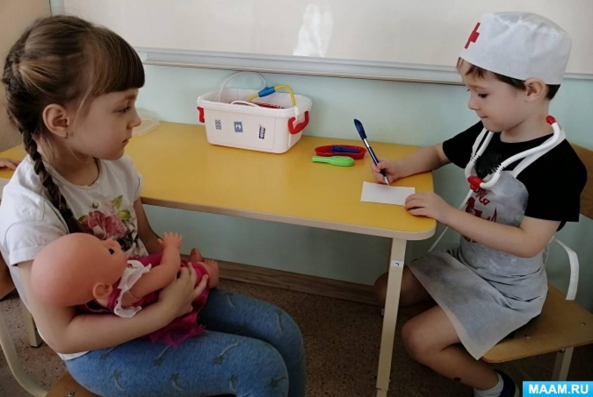 Ознакомление с окружающим миром в средней группе «Замечательный врач ...