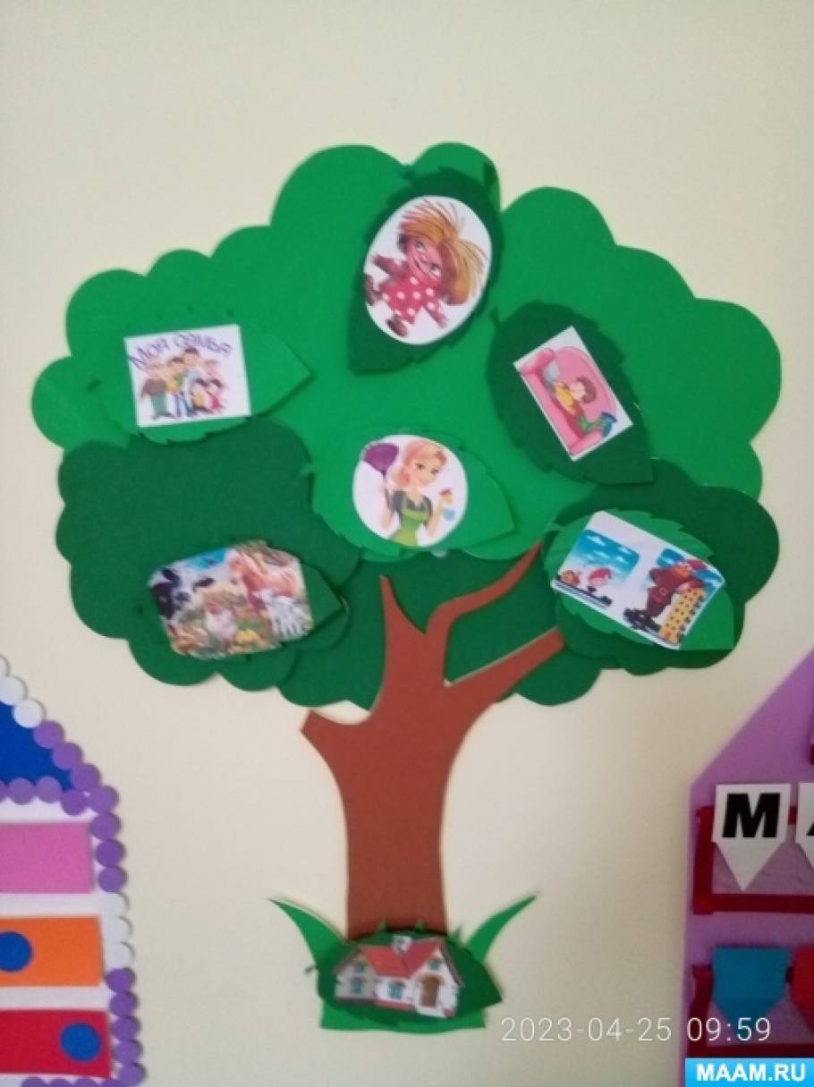 Многофункциональное дидактическое пособие из изолона для детей 5–7 лет «Словарное дерево»