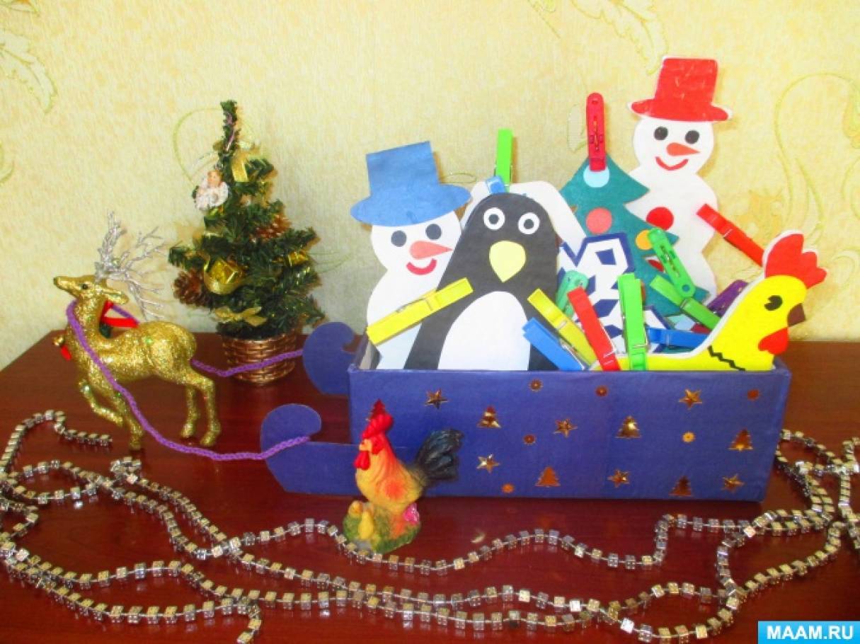 Новогодние игры с прищепками Фото Новогодние игры с прищепками
