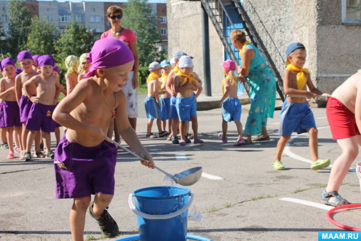 Лето на улице в детском саду