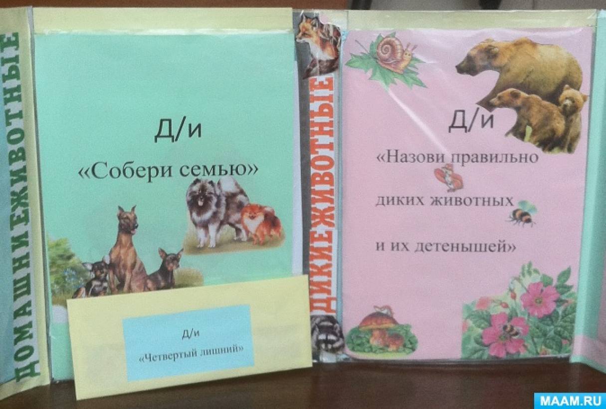 Лэпбук по теме «Дикие и домашние животные». Воспитателям