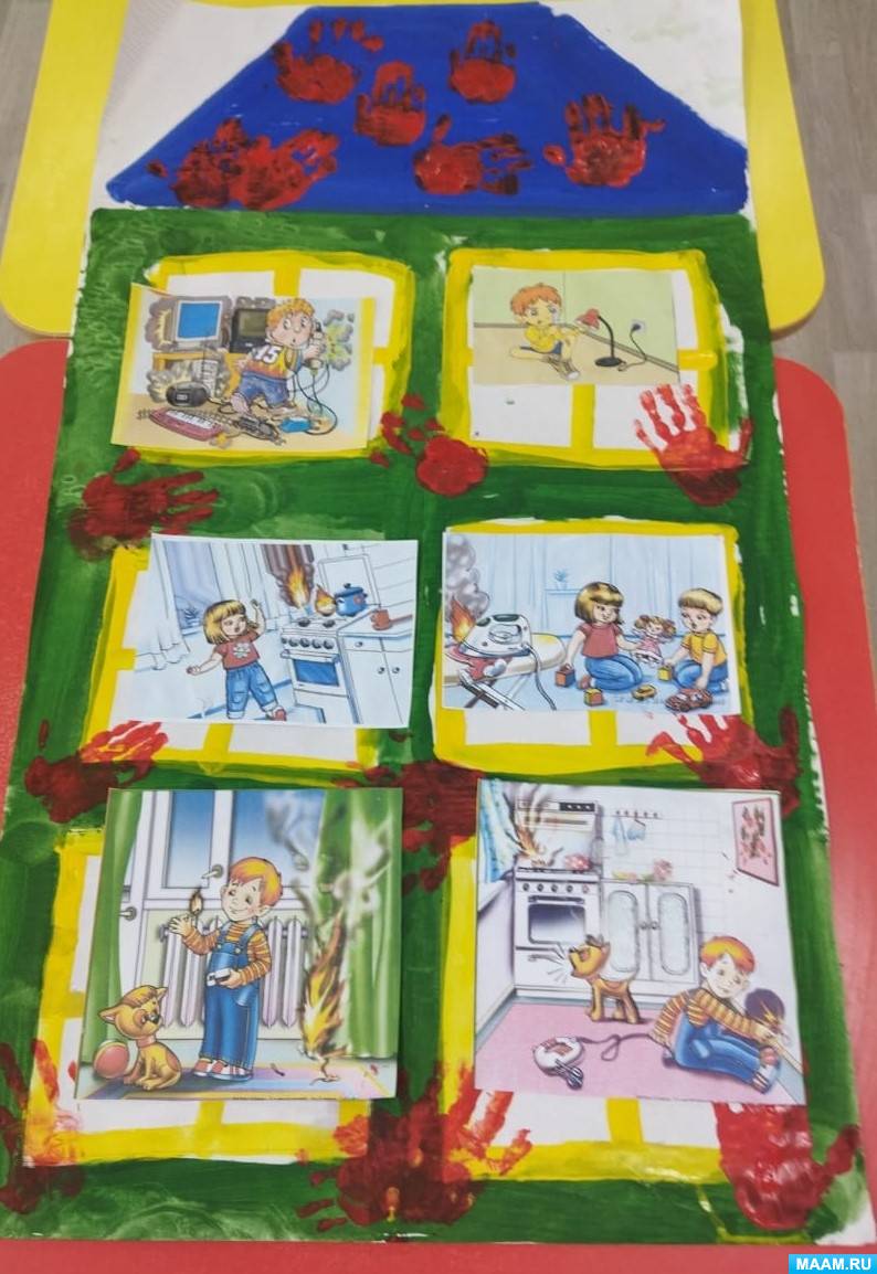 Стенгазета «Электроприборы детям не игрушки» с детьми средней группы (5 ...