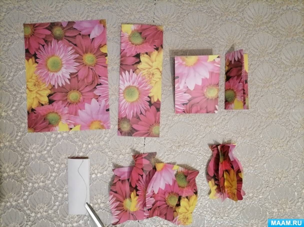 Цветы из гофрированной бумаги ТОП 800 фото, схем и шаблонов