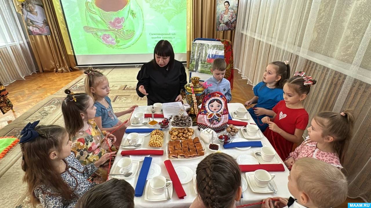Конспект СОД по программе «Поликультурное детство» в логопедической подготовительной группе «Традиции чаепития»