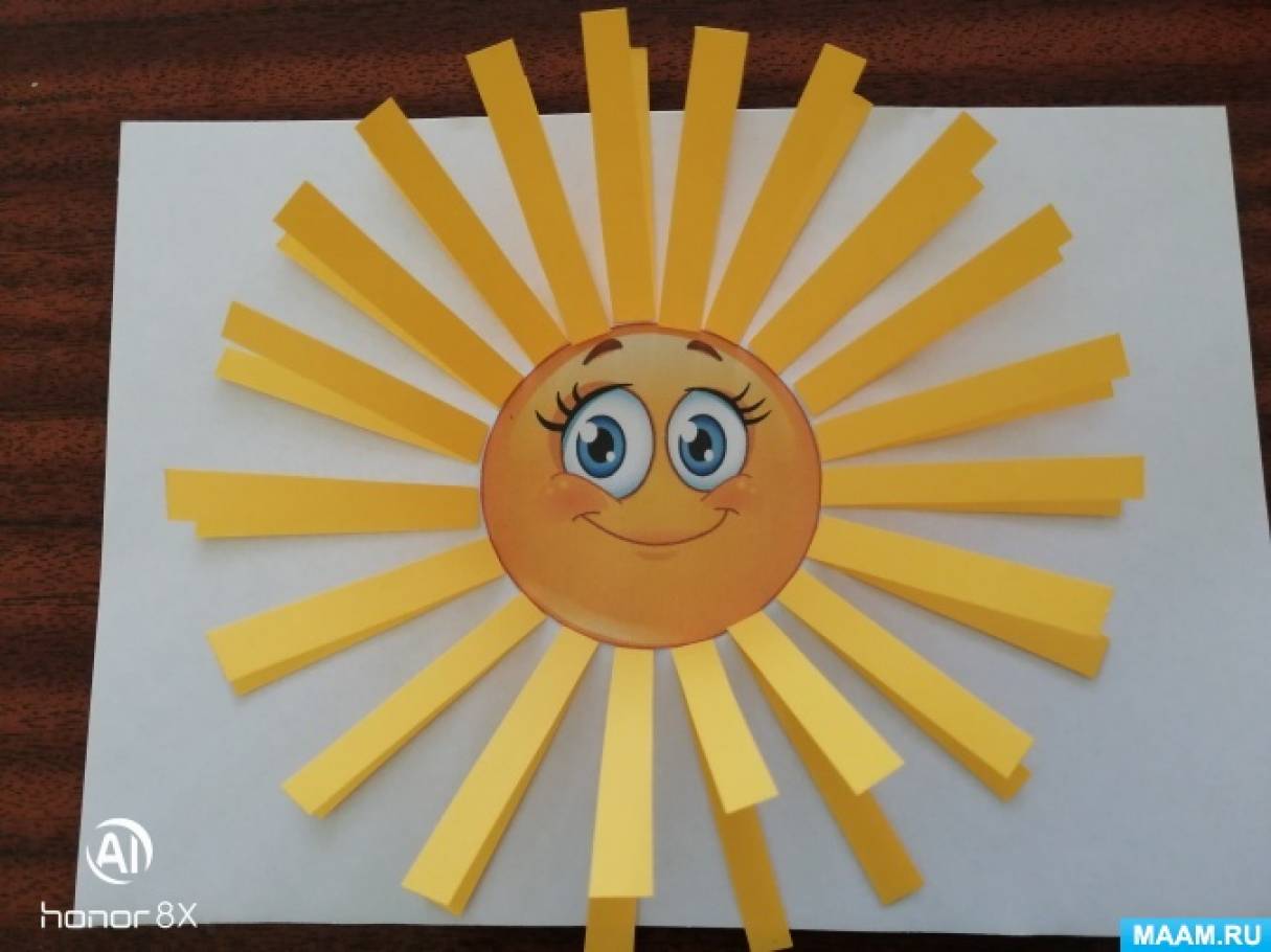 Конспект занятия средняя группа солнышко. Аппликация солнышко. Поделка солнце. Поделка солнце из бумаги. Аппликация солнце в средней группе.